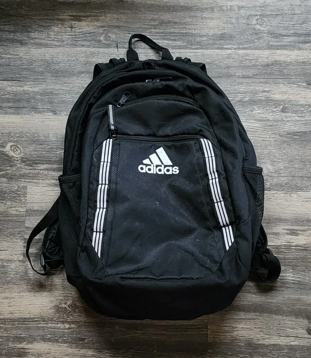 Adidas Black Defender Backpack With Padded Laptop Sleeve School Hiking